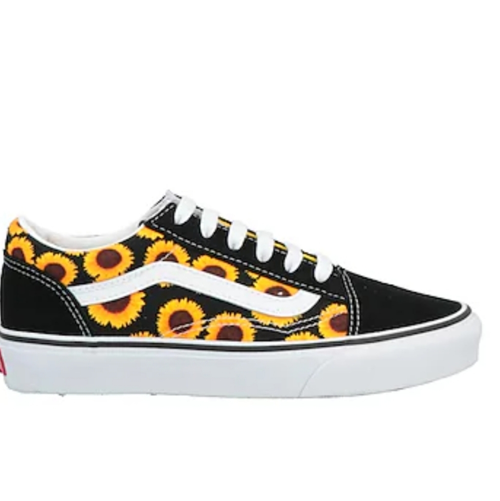 Vans Sunflower US 1 Sunflower lace up running shoes sneakers black and yellow - Picture 7 of 7